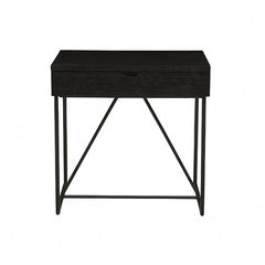 Slate Bedside Table | Black Oak Veneer | Myka Home