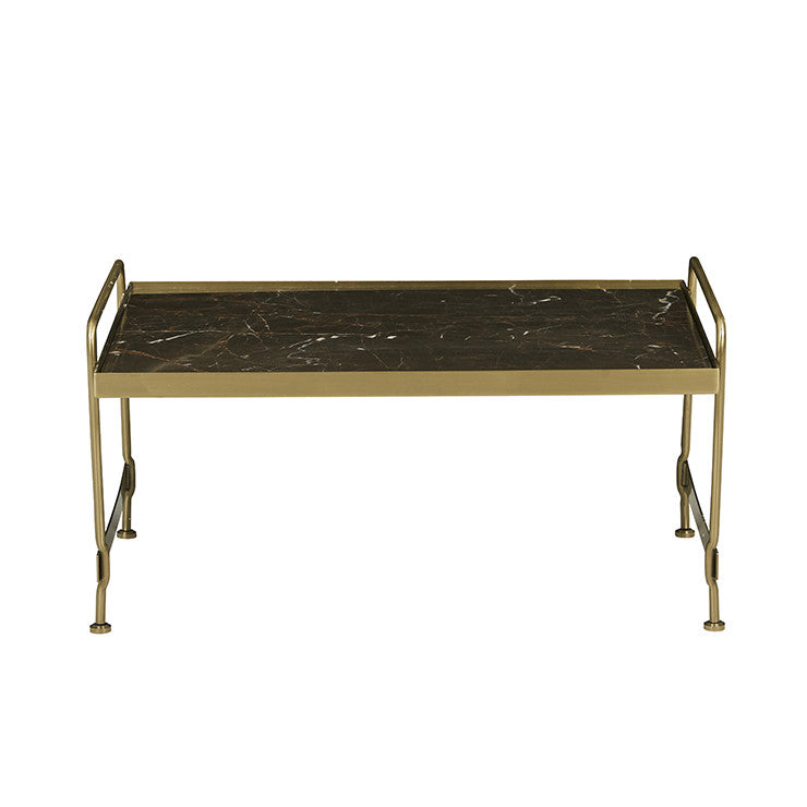 Monaco Coffee Table | Brown Marble | Myka Home - View 2