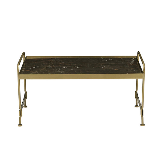 Monaco Coffee Table | Brown Marble | Myka Home - View 2