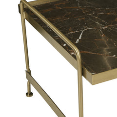 Monaco Coffee Table | Brown Marble | Myka Home