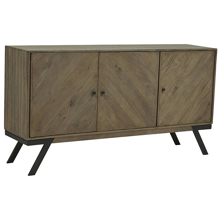 Drift Buffet | Grey Sand Mango Wood | Myka Home - View 2