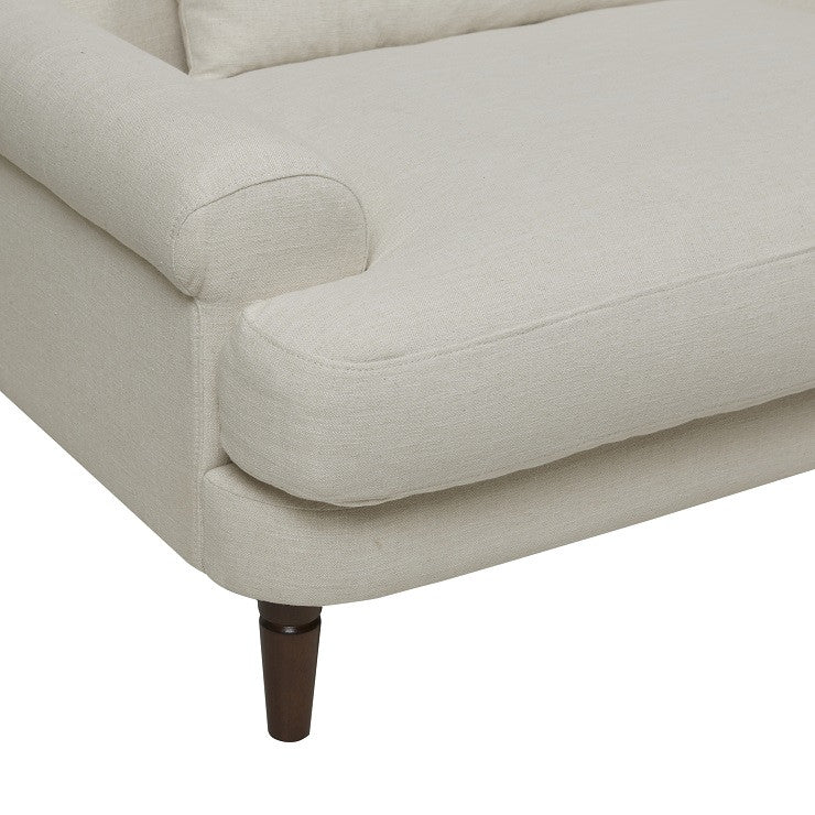 Florence Sofa | Pearl Stone Upholstery | Myka Home - View 3