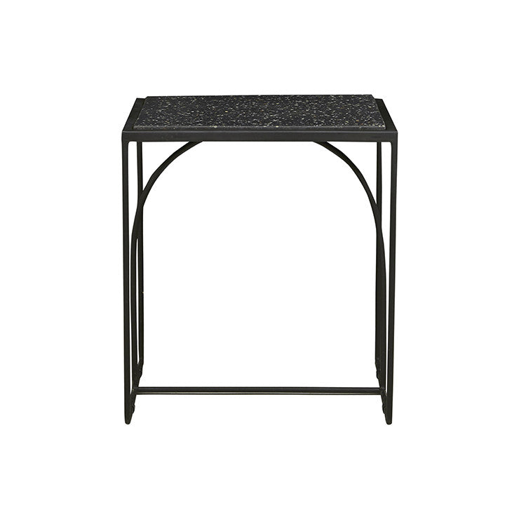 Slate Side Table | Black Terrazzo | Myka Home