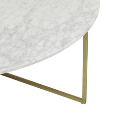Elle Luxe Marble Round Coffee Tables