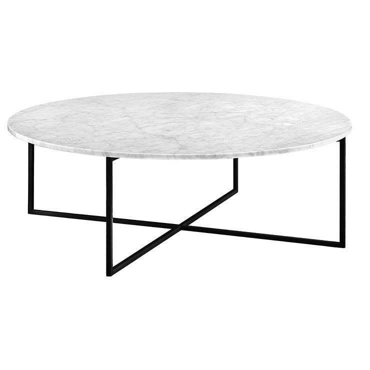 Elle Luxe Marble Round Coffee Tables