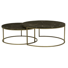 Elle Round Marble Nest Coffee Tables