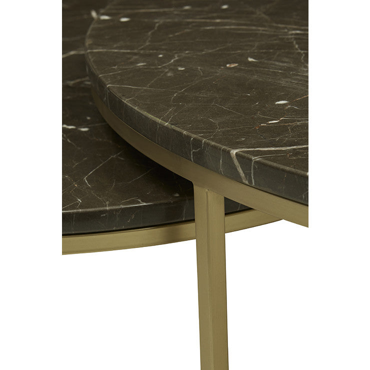 Elle Round Marble Nest Coffee Tables - View 2