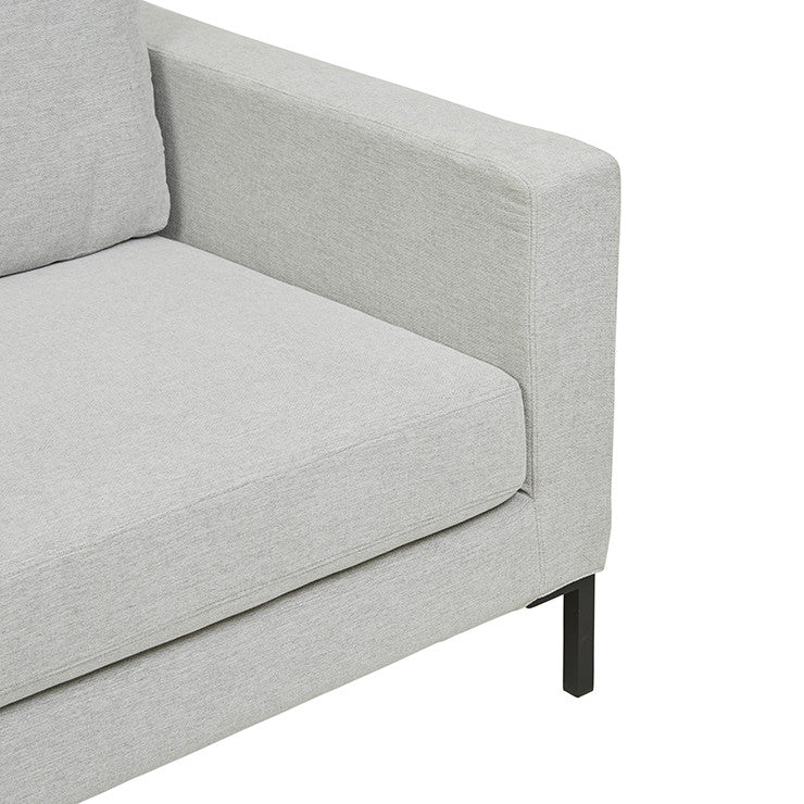 Juno 3 Seater Sofa with Black Powder Coated Legs - View 4