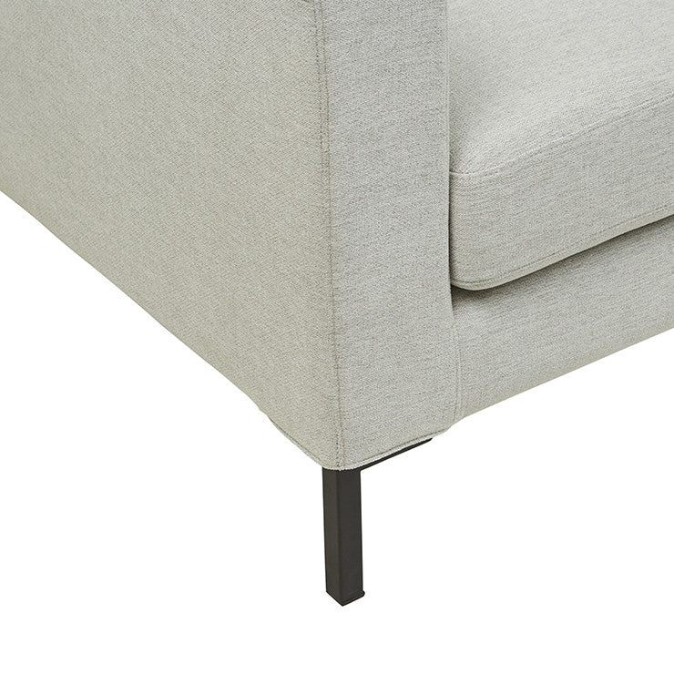 Juno 3 Seater Sofa with Black Powder Coated Legs - View 2