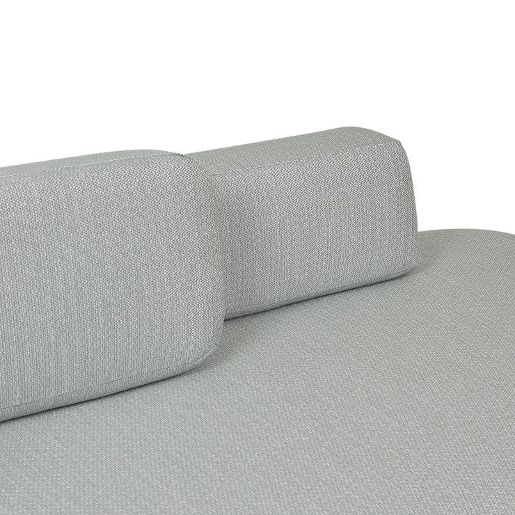 Lagoon Curve Outdoor Daybed | Aqua Tweed | Myka Home - View 5