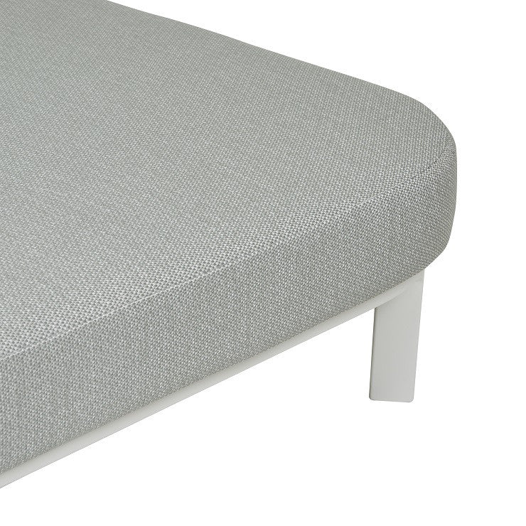 Lagoon Curve Outdoor Daybed | Aqua Tweed | Myka Home - View 7