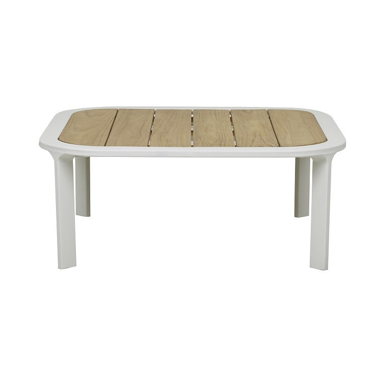 Lagoon Outdoor Square Coffee Table | Teak Top | Myka Home