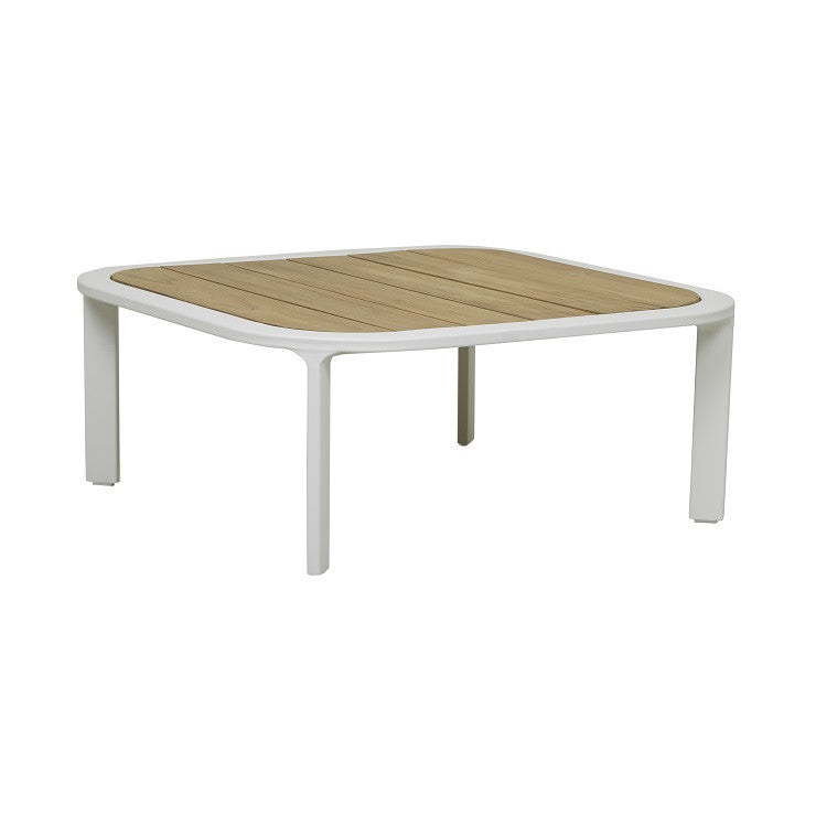 Lagoon Outdoor Square Coffee Table | Teak Top | Myka Home - View 3