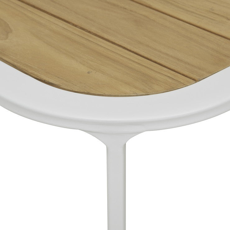 Lagoon Outdoor Square Coffee Table | Teak Top | Myka Home - View 2