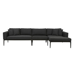 Montego Outdoor 2 Seater Left Arm Sofa | Charcoal | Myka Home