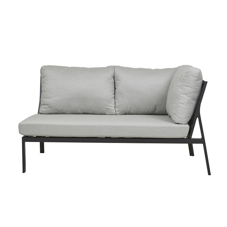 Pier Outdoor 2 Seater Right Arm Sofa | Black Rope | Myka Home