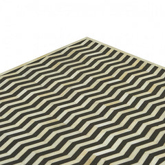 Taj Herringbone Bone Coffee Table