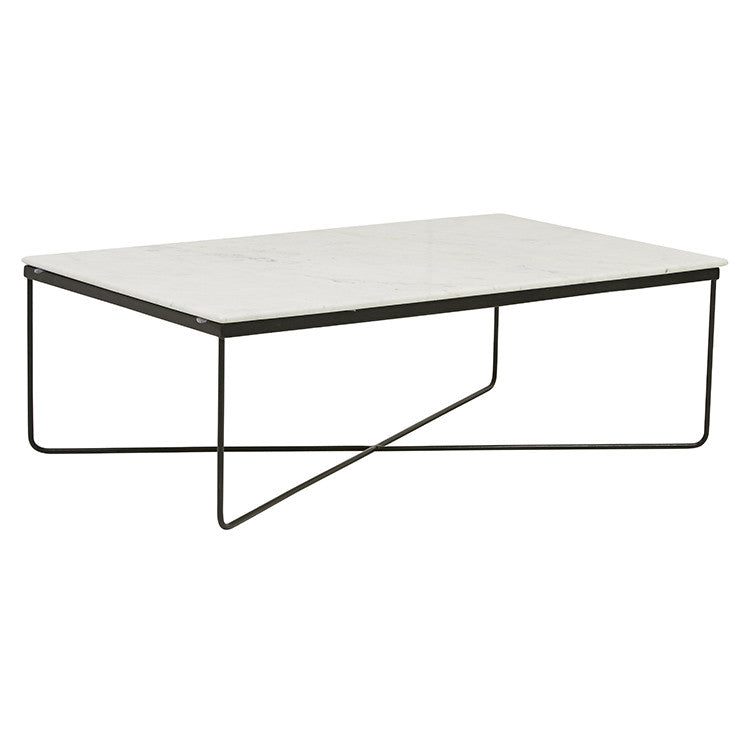 Taj Rectangular Marble Coffee Table