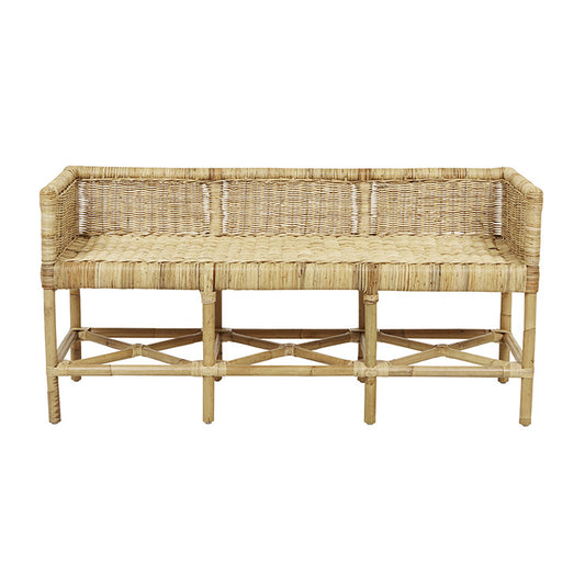 Bali Bench Seat | Natural Rattan | Myka Home - View 2