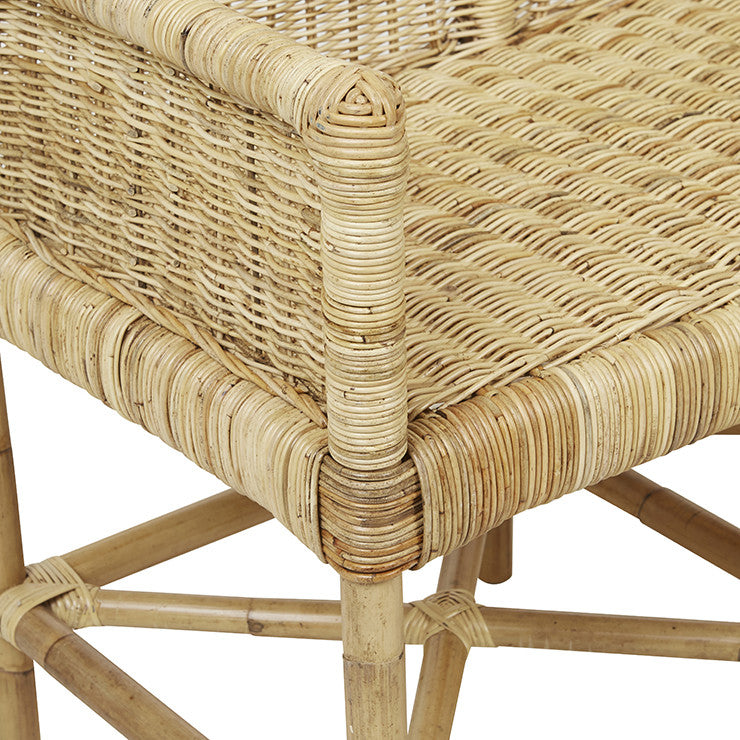 Bali Bench Seat | Natural Rattan | Myka Home - View 4