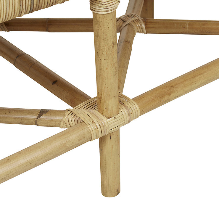 Bali Bench Seat | Natural Rattan | Myka Home - View 6