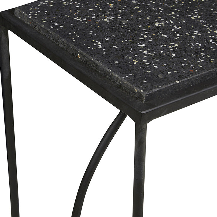 Copenhagen Console Table | Black Terrazzo | Myka Home - View 3
