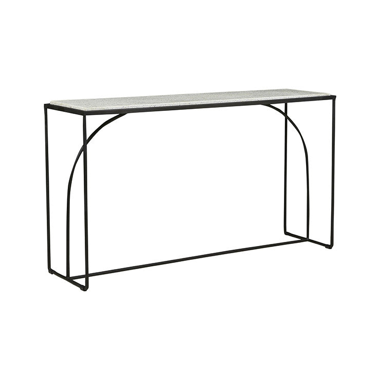 Copenhagen Console Table | Black Terrazzo | Myka Home - View 5