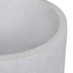 Onyx Round Planters | Black Powder Stone | Myka Home