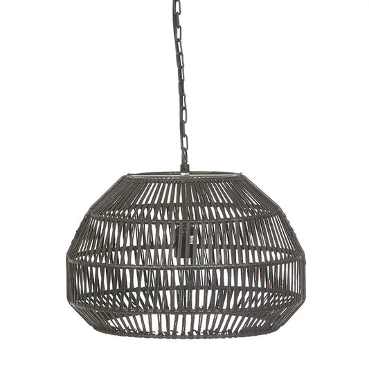 Oslo Pendant | Black Leather | Myka Home
