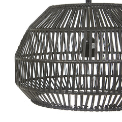 Oslo Pendant | Black Leather | Myka Home