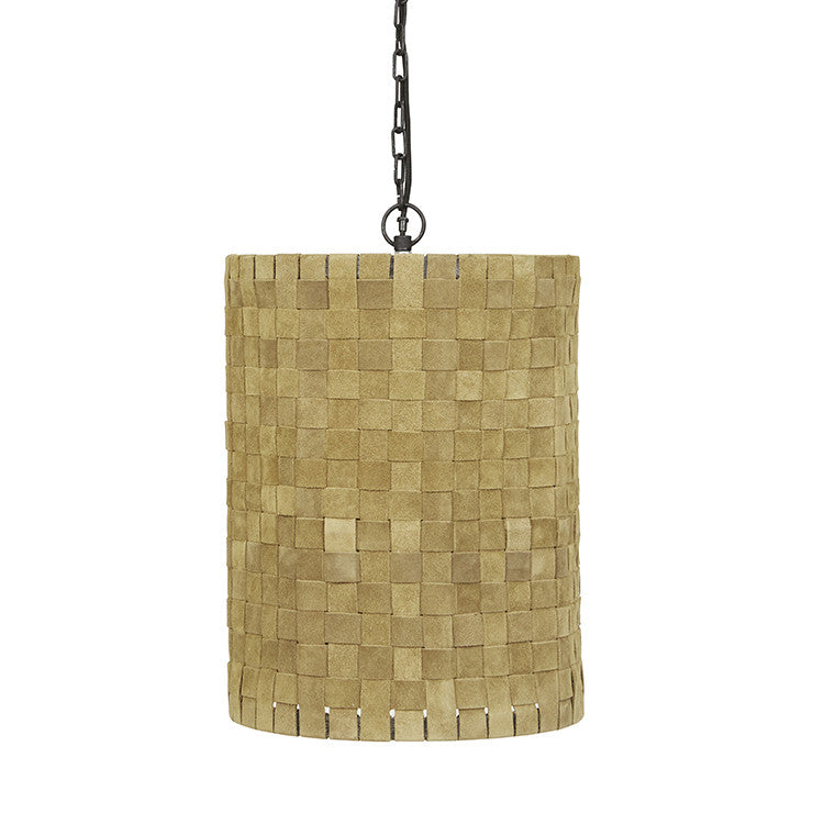 Bali Pendant | Olive Yellow Suede | Myka Home
