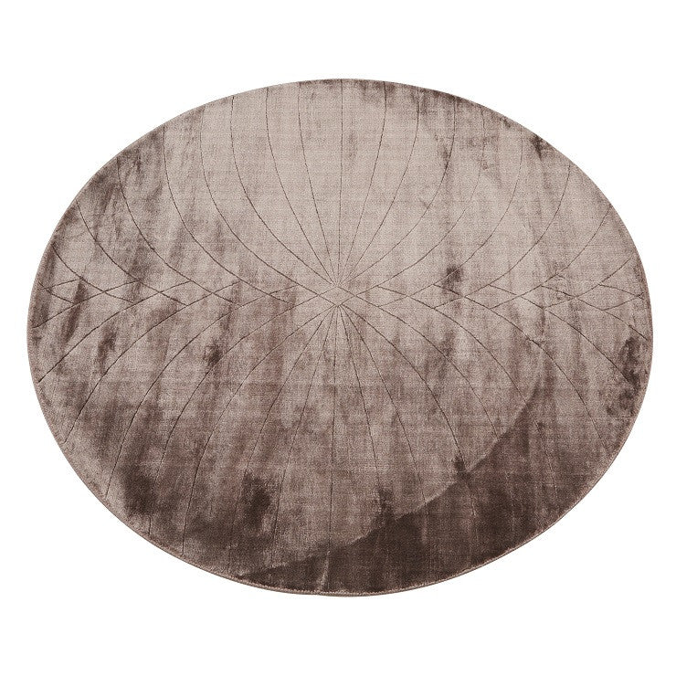 Adele Oval Rug | Midnight Viscose | Myka Home