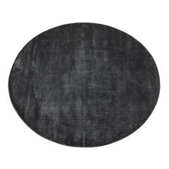 Adele Oval Rug | Midnight Viscose | Myka Home