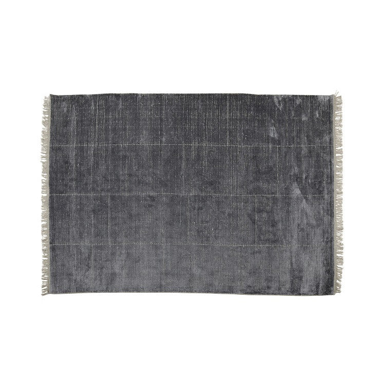 Adele Tassel Rug | Steel Wool Blend | Myka Home